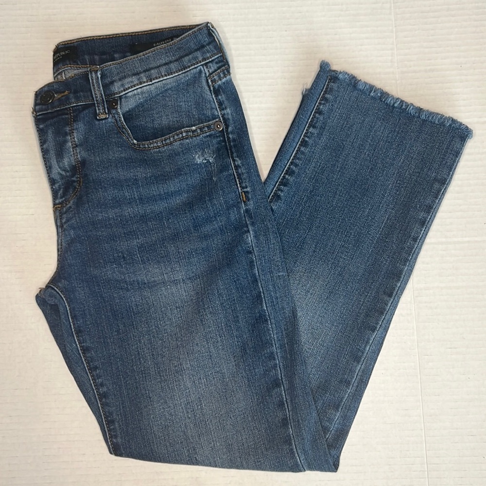 Banana Republic Girlfriend blue jeans